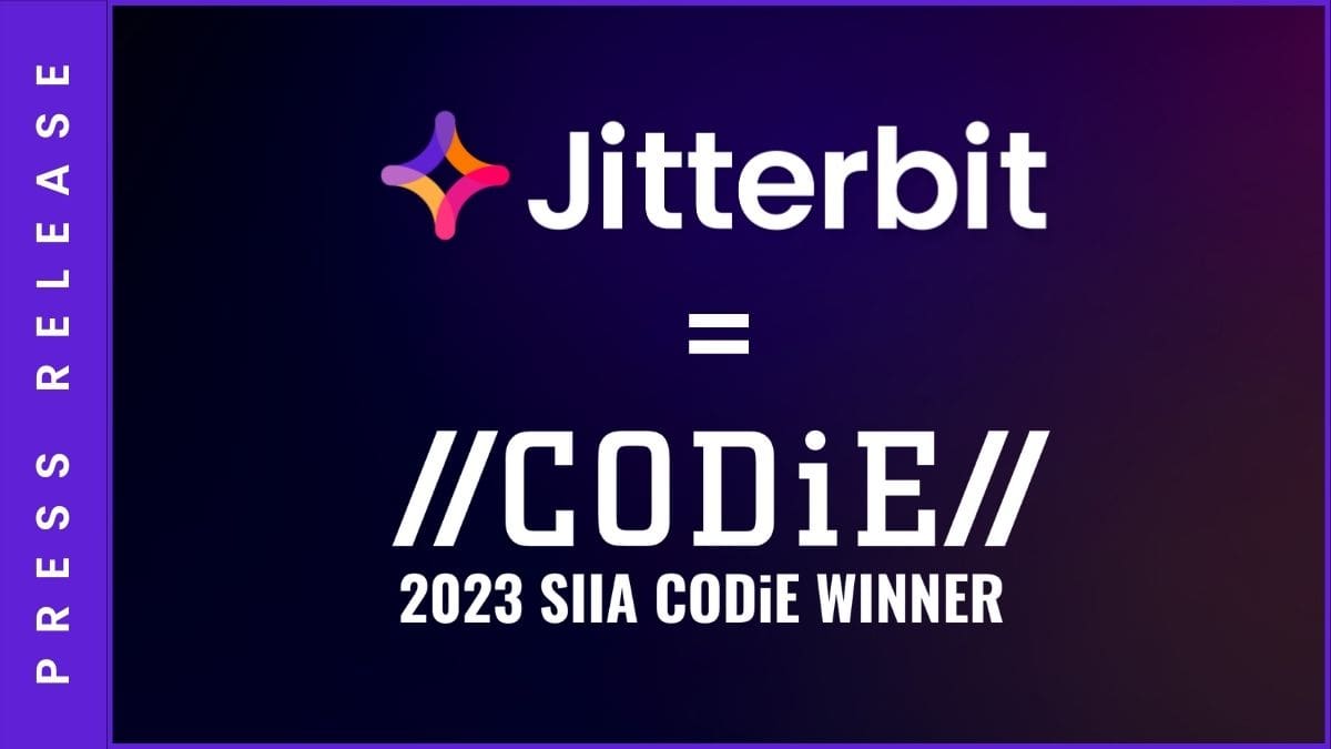 Jitterbit Recognized by SIIA as Best Integration Platform as a Service