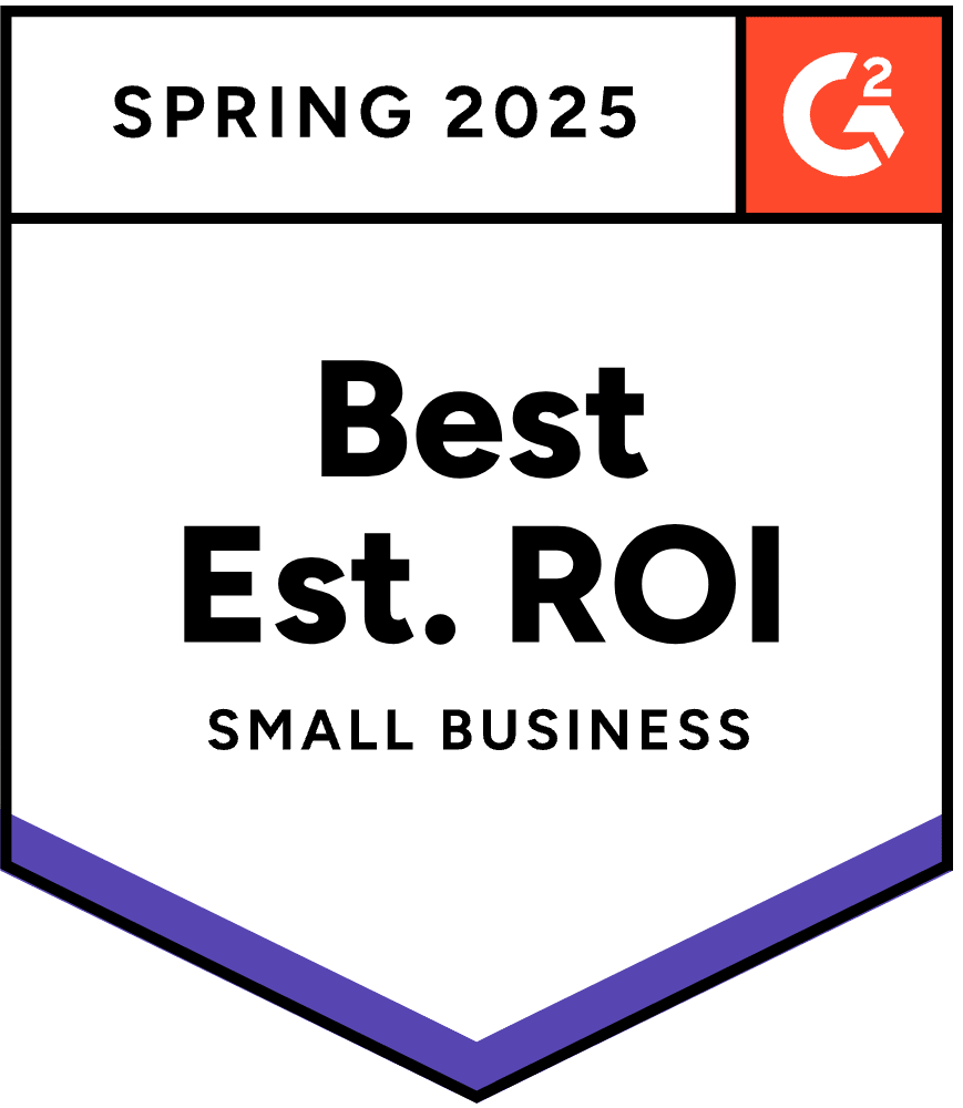 G2 Spring 2025: Best Est. ROI Small Business