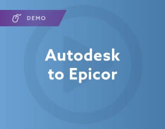 Autodesk to Epicor Demo