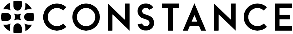 logotipo constância preto
