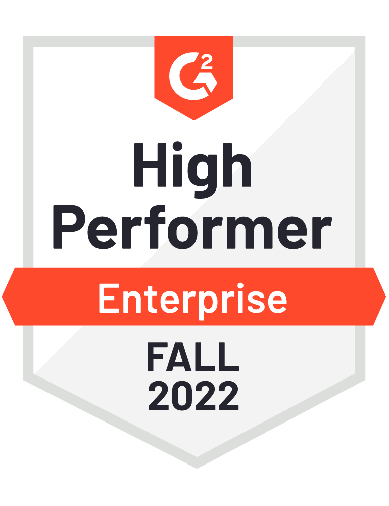 G2 - High Performer - Enterprise - Fall 2022