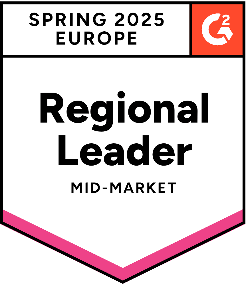 G2 Spring 2025 Europe: Regional Leader Mid-Market