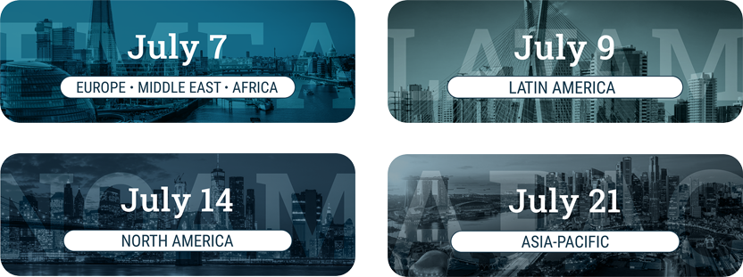 Dates and regions for Infinite Virtual Roadshow